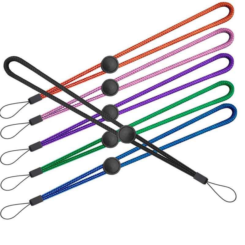 YOUOWO 6 Pack 6 Colours Nylon Wrist Lanyard Adjustable Length,For Flashlight Wallet USB Flash Drive Hand Strap Cell Phone Charms Key ID Card Badge Holder - Image 5